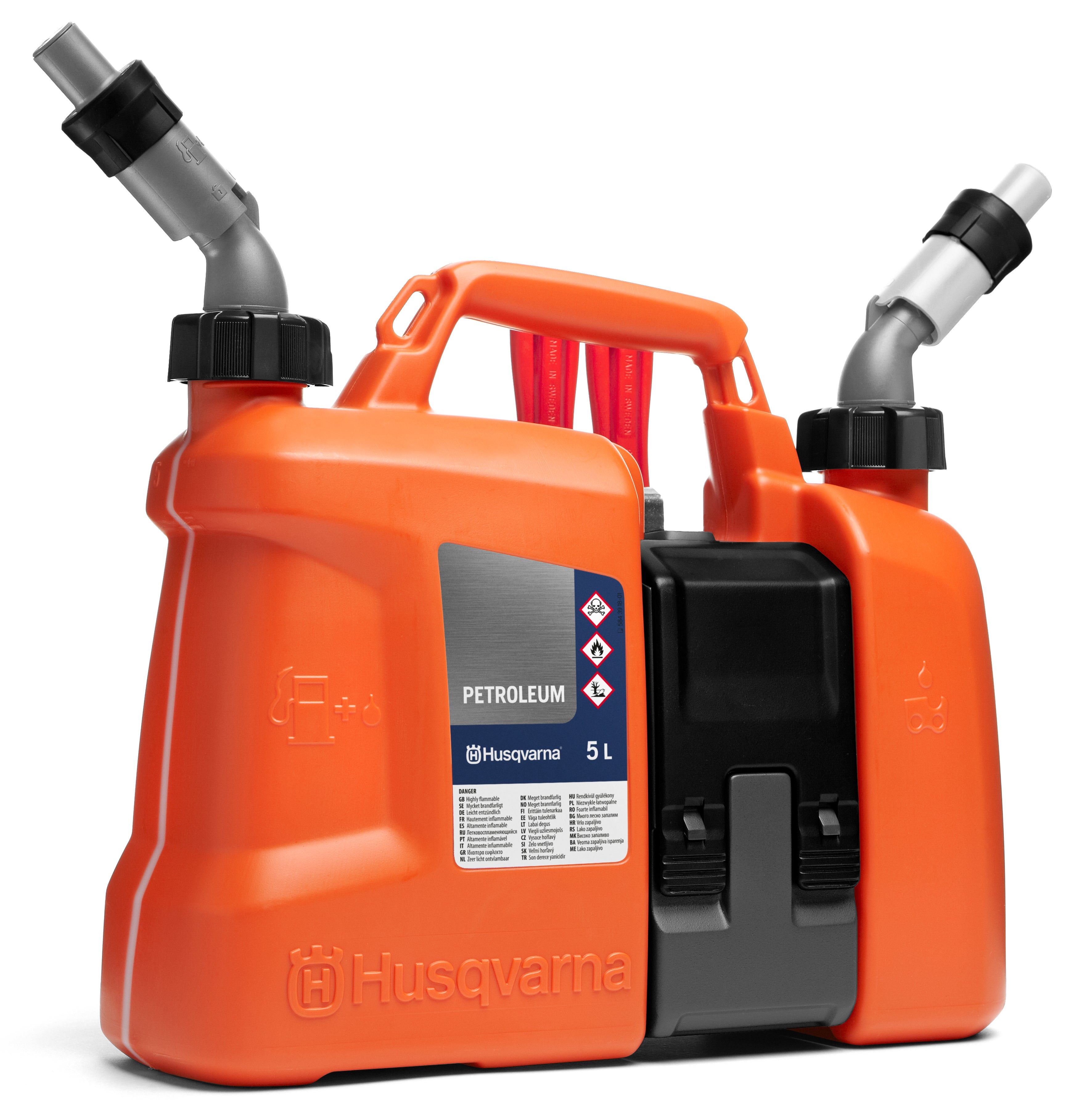 Kombikanister 5 l + 2,5 l mit Werkzeugfach