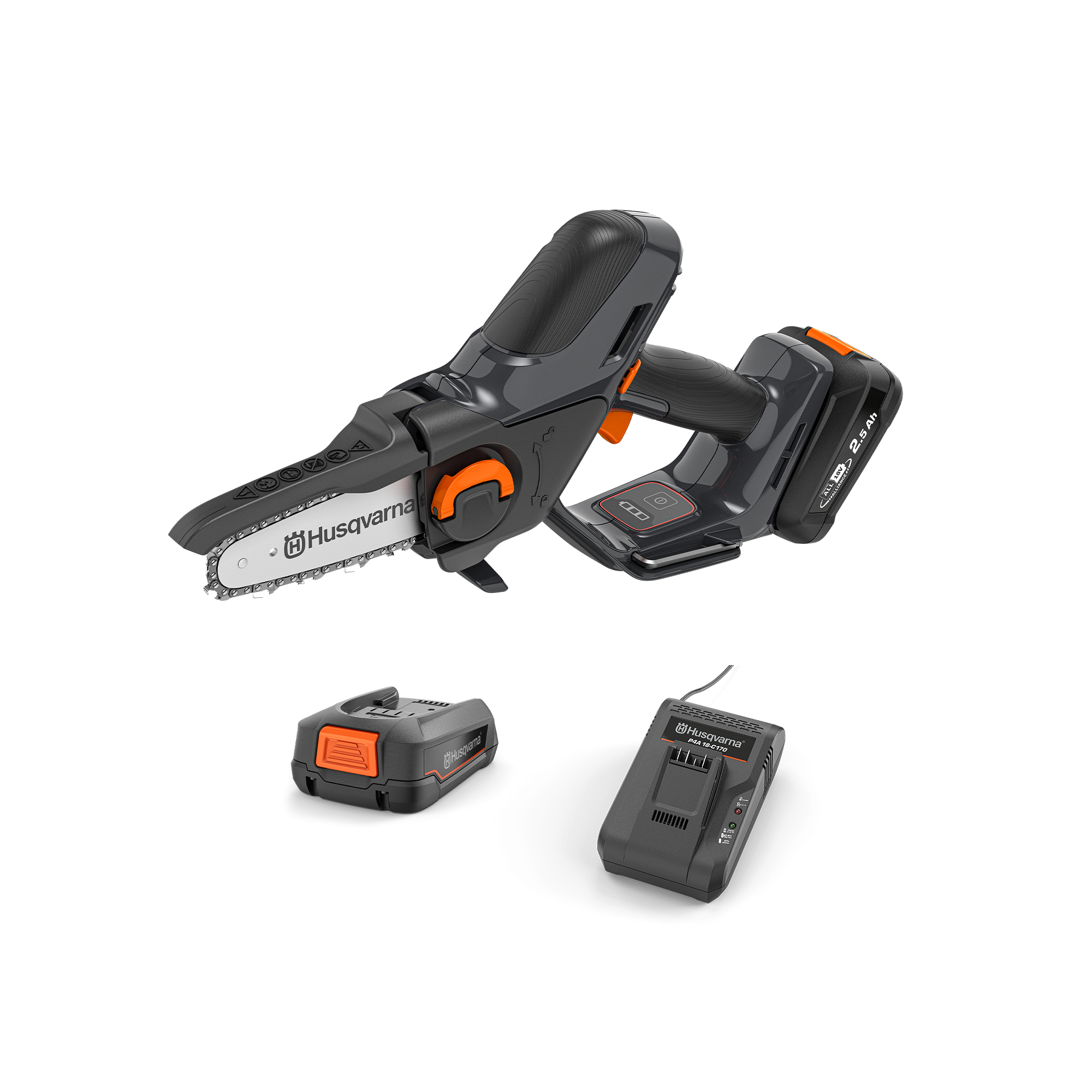 Akku-Astsäge Aspire P5-P4A Set - inkl. Akku und Ladegerät
