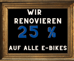 25% auf E-Bikes